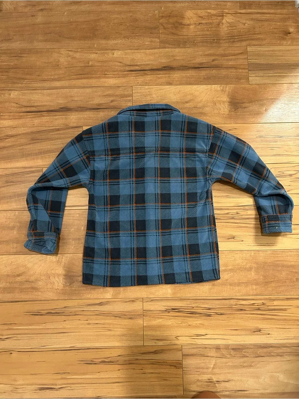 Oshkosh B’gosh Boys Size 7 Fleece Button Down Long Sleeve Shirt